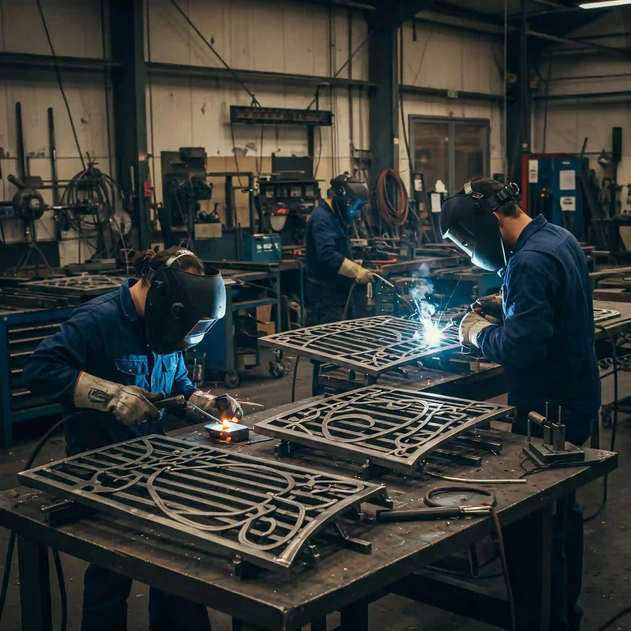 Custom wrought iron gates and metal railings fabrication in the Andover
